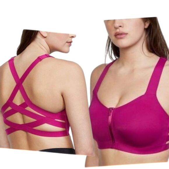 Victoria’s Secret knockout Maximum Support Strappy Back  Front Close Sports Bra - Picture 3 of 6